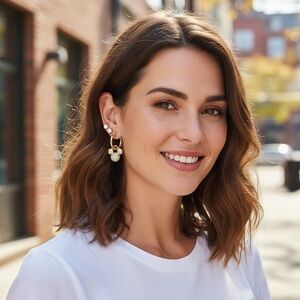 Disney Mickey Mouse Gold Plated Huggie Earrings Set